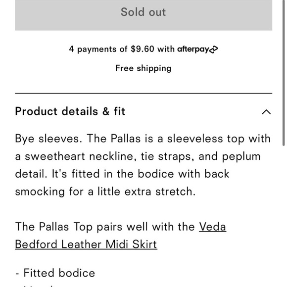 Reformation The Pallas top size 4 - Picture 5 of 5